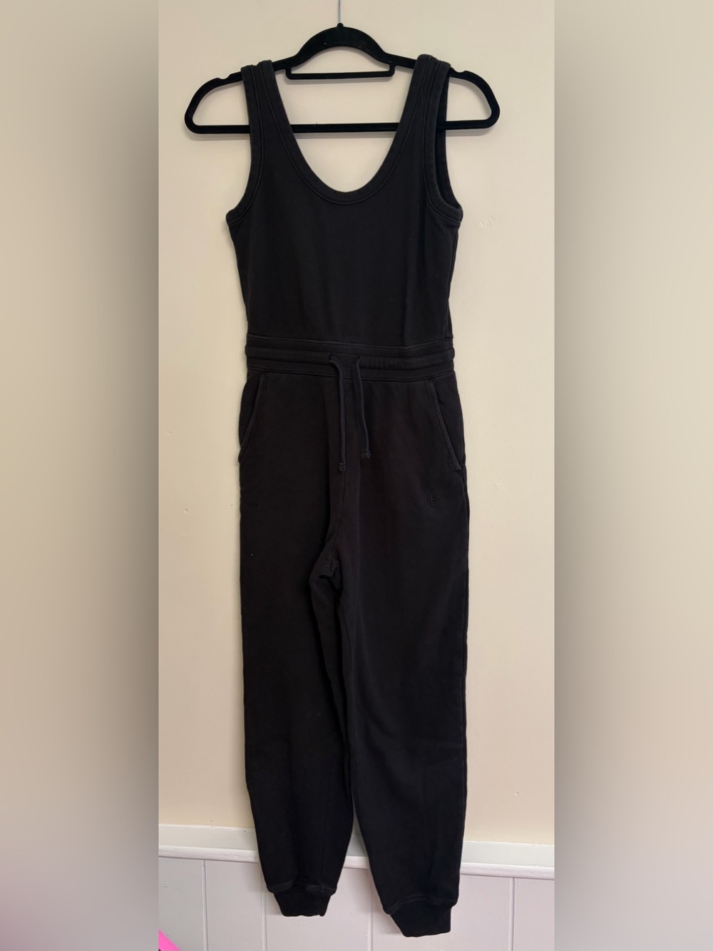 Everlane Black One Piece Romper Organic Cotton XS